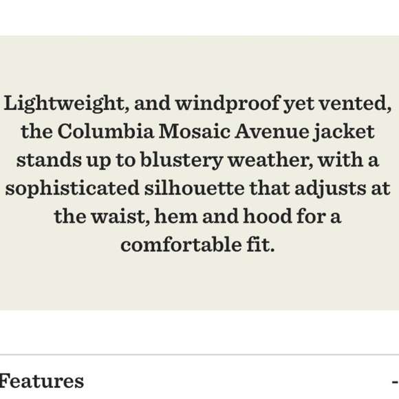 Columbia Mosaic Avenue Jacket L - Picture 6 of 8